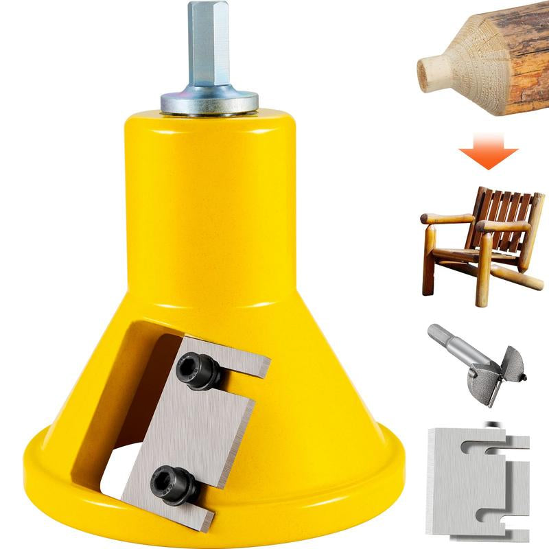 VEVOR Tenon Cutter, 1"/25.4Mm & 1.5"/38Mm & 2"/50.8Mm, with Dual Curved Blades & Button Screws Home Master Kit, Premium Aluminum & Steel Log Furniture Cutter, Commercial Starter’S Tool for Home DIY