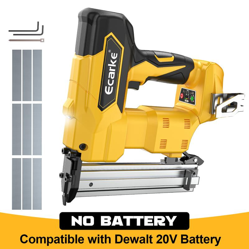 Cordless 18GA Brad Nailer for Dewalt 20V, Battery NOT Included, 5/8 to 1-1/4 Inch, 2 Mode 18 Gauge Nail Gun with 1000 Nials for Wood Carpentry, Brushless Outdoorfun