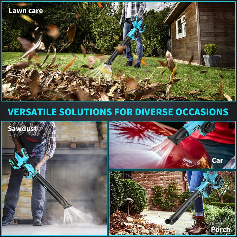 Belife L8 Cordless Leaf Blower, 21V Electric Mini Leaf Cleaner with 4.0Ah Battery & Charger, 190MPH/220CFM, Lightweight Battery Powered Handheld Small Blower for Patio Yard Lawn Care Snow Dust