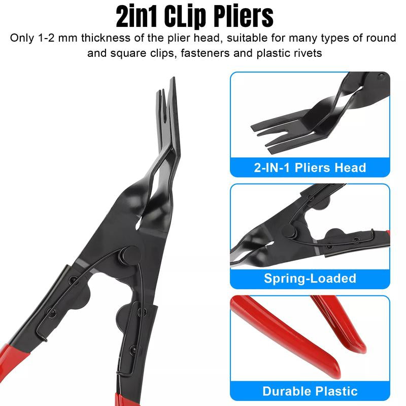 Car Trim Clip Removal Pliers Headlight Repair Door Panel Retainer Remover Tool