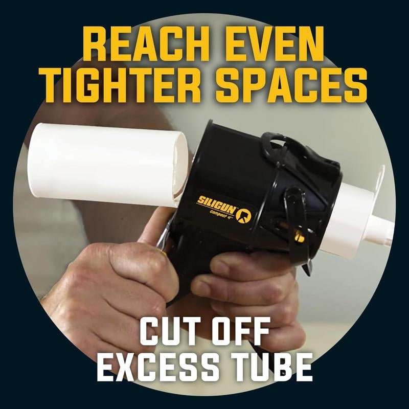 SILIGUN Caulking Gun - Patent Design - anti Drip Mechanism - 12:1 Thrust Ratio