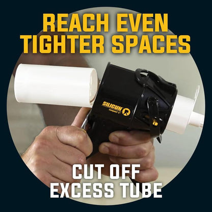 SILIGUN Caulking Gun - Patent Design - anti Drip Mechanism - 12:1 Thrust Ratio