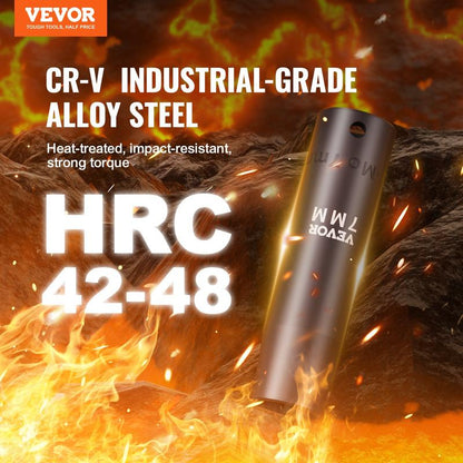 VEVOR 1/2" Drive Impact Socket Set, 65 Piece Socket Set SAE 3/8" to 1-1/4" and Metric 10-24Mm, 6 Point Cr-V Alloy Steel for Auto Repair, Rugged Construction, Easy-To-Read Size Markings, Storage Case Heavy Duty Fathersdaygift