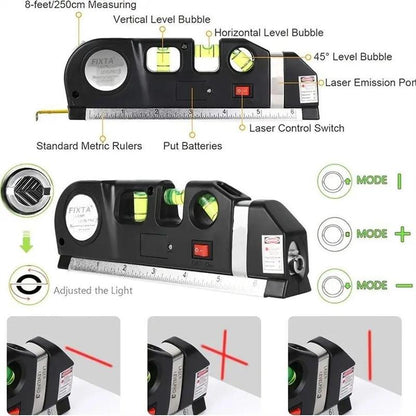 Multipurpose Laser Level Tools, Construction Tools, Standard Laser Level Tool, Portable Measuring Tool for Home & Office, Hand Tools, Work Equipment for Men, Boyfriend Gift, Hardware, Handle