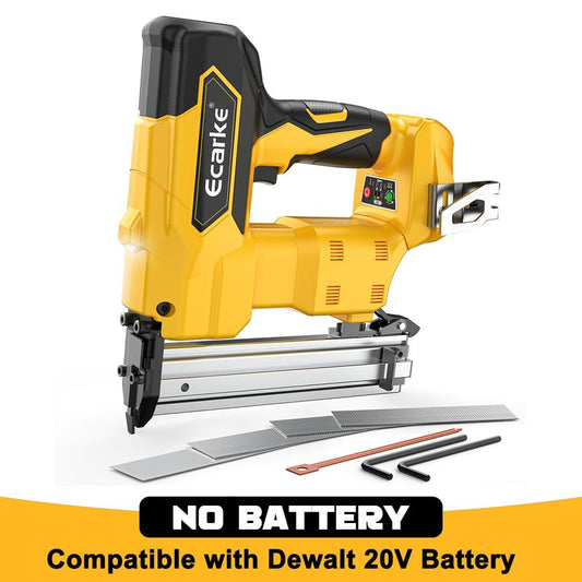 Cordless 18GA Brad Nailer for Dewalt 20V, Battery NOT Included, 5/8 to 1-1/4 Inch, 2 Mode 18 Gauge Nail Gun with 1000 Nials for Wood Carpentry, Brushless Outdoorfun