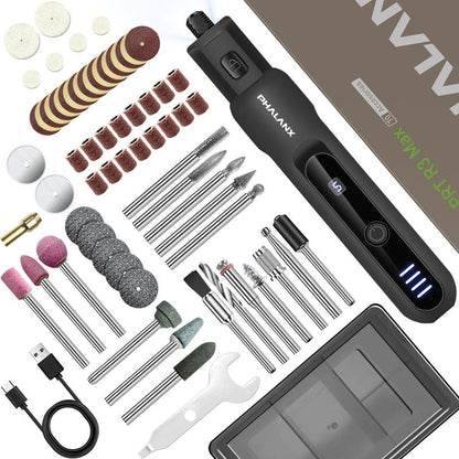 Rotary Tool - 3.7V Cordless Rotary Tool Kit LED Ring Work Light, 2.0Ah Li-Ion Battery 5 Speed 70 Accessories Power Rotary Tools 20000Rpm,Mini Rotary Tool Cordless for Light DIY Projects/Precision Work Springtok