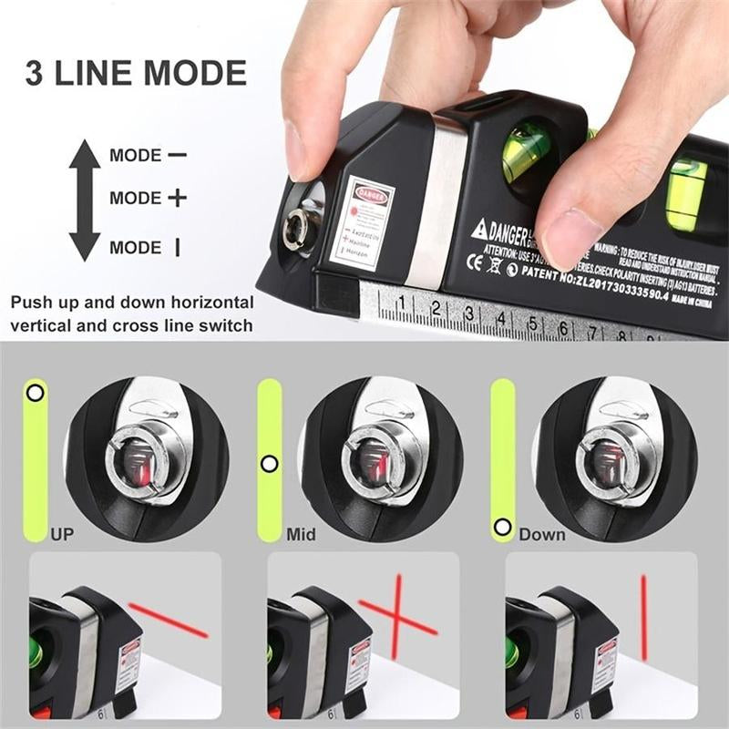 Multipurpose Laser Level Tools, Construction Tools, Standard Laser Level Tool, Portable Measuring Tool for Home & Office, Hand Tools, Work Equipment for Men, Boyfriend Gift, Hardware, Handle
