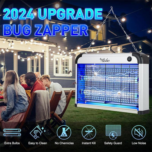 Indoor Electric Mosquito Insecticidal Lamp with Ultraviolet LED Light, Home Entrance Balcony and Terrace Flying Insect Trap, Black Repel Bugs