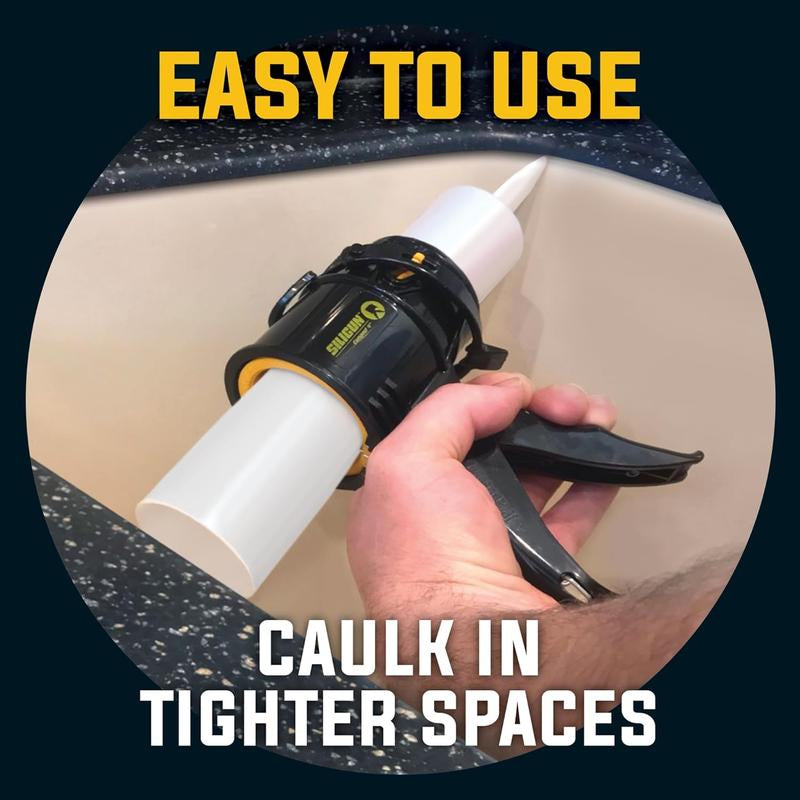 SILIGUN Caulking Gun - Patent Design - anti Drip Mechanism - 12:1 Thrust Ratio