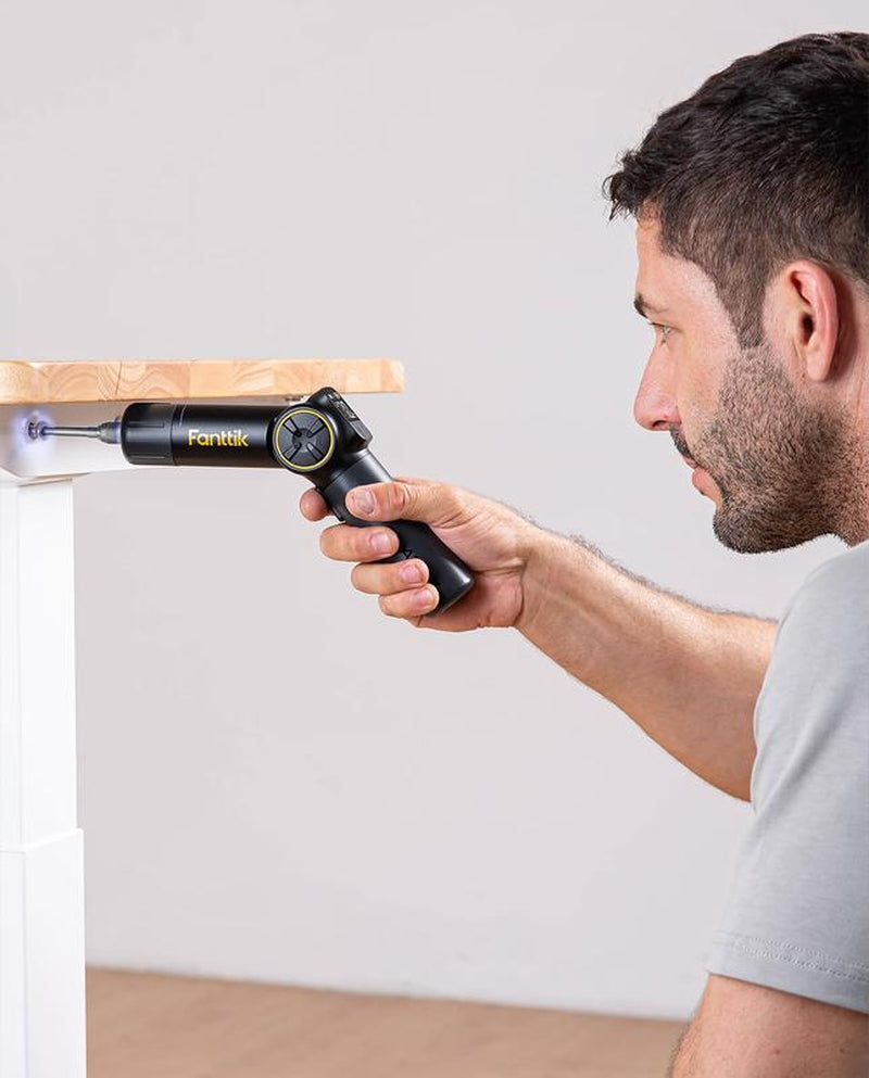 Fanttik Super Brand Day Fold S1 APEX 3.7V Cordless Screwdriver, Electric Screwdriver, Screen Interaction, Pivot Handle, High/Low RPM Options, Max 7N.M, 20 Bits, 1/4''Hex, Ideas DIY Tool - Deluxe Edition Springtok Power Portable