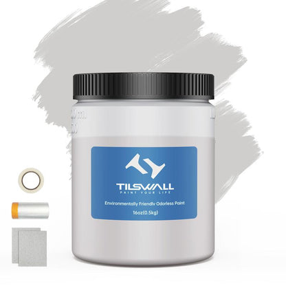 Tilswall HVLP Paint Sprayer, Ultra-Light Electric Spray Gun with 20 FL OZ Detachable Cup, 2 Nozzles & 3 Patterns, Perfect for Furniture, Cabinets, Fence, Walls, Doors, Garden & DIY, White