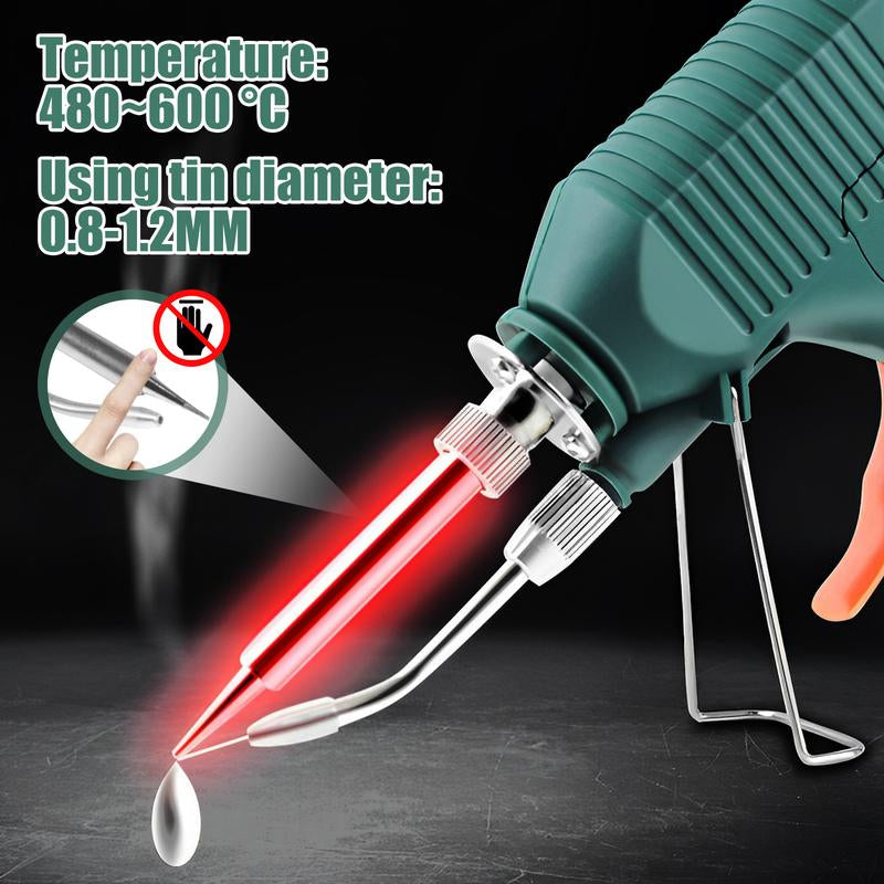 Podhey Soldering Iron Kit 80W 180-520℃ Adjustable Temperature Corded Solder Iron Internal Heat Electric Welding Tool with Welding Wire for Circuit Board Computer Electronic Repair