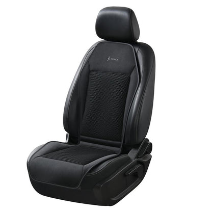 FLORICH Cooling Car Cushions 12V /24V Are Available Automotive Summer Cooler Pad-Air Conditioned Air Circulation Ventilated Cover for Car SUV Truck Universal Fit 1 Pack (Black Cushion and Back Cushion) Seat
