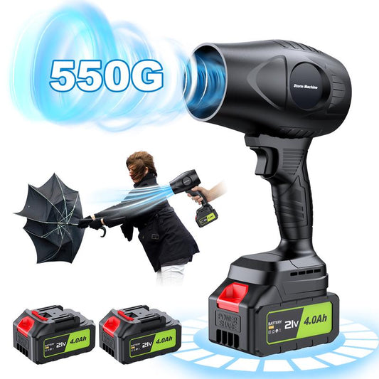 ZARIMI Handheld-Electric-Cordless-Leaf-Blower - 300000RPM - 2 X 4.0Ah Batteries and Charger Included, for Patio Cleaning, Lawn Care, Blowing Leaves and Dust