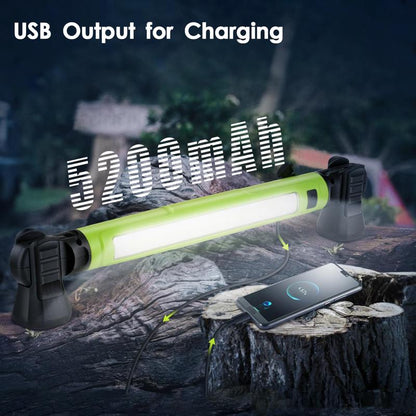[Father'S Day Sale On]3000Lm Brilliant Work Light, 5200Mah Rechargeable Underhood Lighting with Magnetic Base & Hanging Hooks, Portable Cordless Light for Car Repair/Garage/Job Site/Emergency, Waterproof Durable Flashlight, Boyfriend Husband Father'S Gift