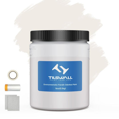 Tilswall HVLP Paint Sprayer, Ultra-Light Electric Spray Gun with 20 FL OZ Detachable Cup, 2 Nozzles & 3 Patterns, Perfect for Furniture, Cabinets, Fence, Walls, Doors, Garden & DIY, White